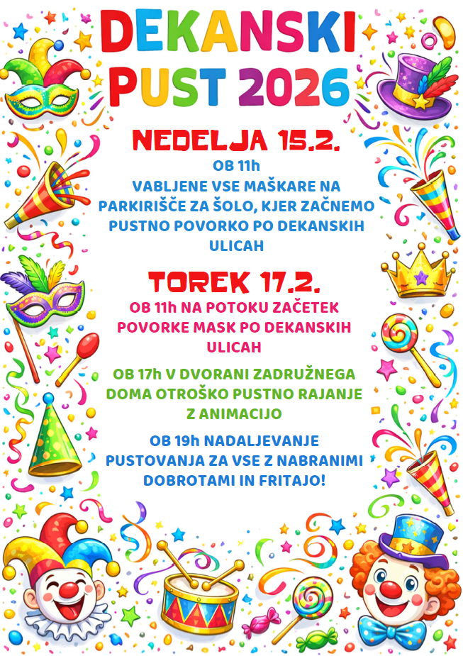 Dekanski pust plakat